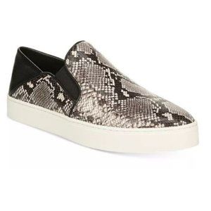 Vince Garvey Slip-On Sneakers Natural Snake Skin